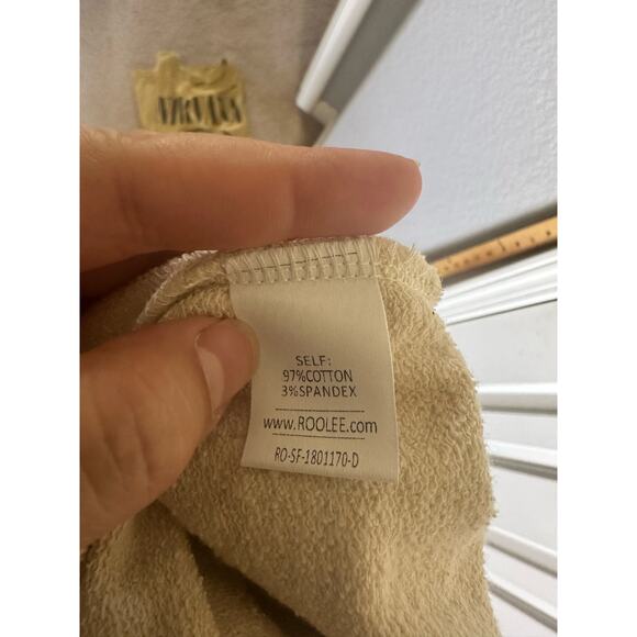 NWT ROOLEE French Terry Knit Jumpsuit in Cream/Oatmeal Size Small - Picture 8 of 8